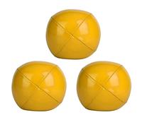 Juego de Pelotas de Malabarismo Duraderas y Suaves para Principiantes y Profesionales, Equipo de Pelota de Malabarismo de PU para Aprender a Hacer Malabares, 3 Piezas, Rojo/Amarillo//Blanco