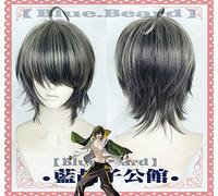 Juego de pelucas de cosplay de Kuwana Gou Touken Ranbu en línea Peluca de traje de anime de fibra de pelo resistente al calor de gradiente corto en línea