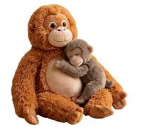 Juego de Peluche Punch Monkey, 25 cm, Mono bebé, Peluche, Mono Realista, Suave y tierno, Lavable a máquina y Seguro