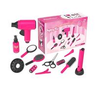 Juego De Peluquería para Niñas, 14 Piezas, Juguetes De Vestir Creativos Y Realistas, Juegos De rol De Peluquería, para Niños, , Belleza, Aseo, Hogar, Viajes Al Aire Libre, Jardín De Infancia