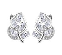 Juego de pendientes de perlas y colgantes para mujer, de imitación multicolor, con circonitas cúbicas, pendientes para mujeres, cumpleaños, Navidad, amigos, clips, sin agujeros para las orejas, talla