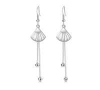 Juego de pendientes para mujer, plateados, 72 x 15 mm, para el Día de la Madre