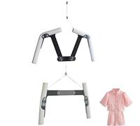 Juego de perchas de acrílico unisex ajustables para fotografía de ropa, perchas de maniquí transparentes multiusos para abrigos y pantalones