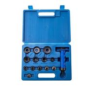 Juego de perforación hueca con 13 cabezales de precisión, construcción de acero al carbono, mango ergonómico, estuche de almacenamiento incluido herramienta de agujero de cuero