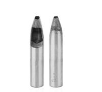 Juego de perforadoras de cuero de 4 mm, herramienta de perforación de ojales, perforadora de forma ovalada, perforadora hueca para cinturón, correa de reloj, trabajo de cuero(25x4MM)