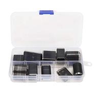 Juego de perforadores huecos de 24 piezas, herramienta perforadora para agujeros en cinturones de cuero con formas ovaladas, redondas y cuadradas, kit de perforación metálica de ca