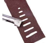 Juego de perforadores ovalados para cuero, 3 mm, 4 mm, 5 mm, 6 mm, 7 mm, 8 mm, cortador de agujeros para herramientas de manualidades, 6 piezas de acero de alto carbono para cuero, plástico, goma