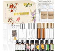 Juego de Perfume para Hacerlo Tú Mismo, Kit de Creación de Aceite de Perfume Vezerd, Juego de Manualidades Creativa para Adultos DIY con Aceite Esencial, Mini Fragancias como Regalo para Mujeres/Niñas