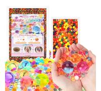 Juego de perlas de agua 50.000 piezas y 200 perlas de gel grandes, coloridas, perlas de agua para plantas, no tóxicas, reutilizables, para plantas, decoración, perlas de agua (XXL)