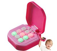 Juego de Perno de Rompecabezas Digital, Juego electrónico de Rompecabezas - Juego de Consola portátil de Rompecabezas - Juguete Interactivo de la Mesa de Entrenamiento Cerebral para niños, Viajes y
