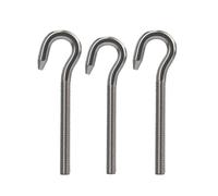 Juego de pernos de gancho de acero inoxidable 304 con roscas positivas y negativas, tornillo de gancho tipo J opcional M4-M27(Reverse thread,M24(1pc))