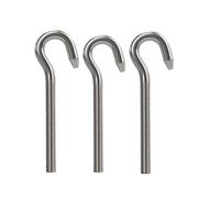Juego de pernos de gancho de acero inoxidable 304 con roscas positivas y negativas, tornillo de gancho tipo J opcional M4-M27(Positive thread,M24(1pc))