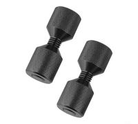 Juego de pernos de localización de brida 6061 Aluminio, óxido negro anodizado para alineación vertical y horizontal de tuberías (negro)