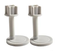 Juego de pernos de montaje de tapa de inodoro de plástico, 2 piezas de componentes de fijación superior e inferior, tornillos de bisagra y tuercas fáciles de instalar para un montaje seguro del