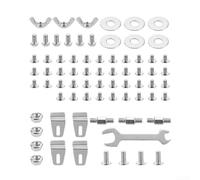 Juego de pernos para calentador de patio, juego de pernos de calentador de patio resistentes al óxido para calentadores de exterior de tubo cuadrado pirámide y 4 lados - Kit de herramientas de metal