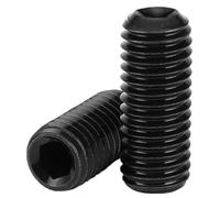 Juego de pernos y tuercas, tornillos prisioneros for manijas de puertas, tornillos prisioneros planos, tornillos prisioneros de punta de copa hexagonal, 10 piezas/lote, tornillo de fijación de punta d