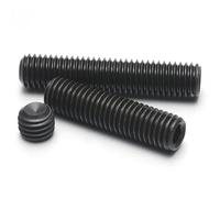 Juego de pernos y tuercas, tornillos prisioneros for manijas de puertas, tornillos prisioneros planos, tornillos prisioneros de punta de copa hexagonal, 10 piezas/lote, tornillo de fijación de punta d