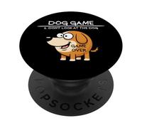 Juego de Perros No mires al Perro Perro Divertido PopSockets PopGrip Adhesivo