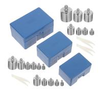 Juego de Pesas de Calibración 100g 3 Cajas para Balanza Digital | Acero y Plástico, Cajas Separadas Pulidas, para Laboratorios y Aula de Ciencias, Ajuste Estándar