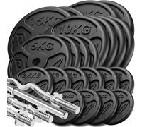 Marbo Sport Conjunto de pesas reforzadas y pesas delgadas 173 kg