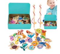 Juego de pesca genérico para niños pequeños | Juego Sensorial con meseta de pesca,Juego interactivo de despertar motricidad fino juguete educativo para padres e hijos