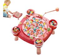 Juego de pesca para niños - caza de pesca | Tablero de peces para niños pequeños | Tabla de pescado giratorio para niños pequeños | Pesca magnética espías con música juguetes divertidos y educativos n