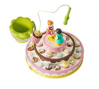 Juego de pesca para niños - Pastel giratorio magnético eléctrico, juguete interactivo para tabla de pescar, desarrollo de la primera infancia para desarrollar habilidades, actividad de aprendizaje