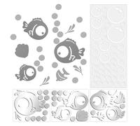 Juego De Pescado Pequeño -Acrílico De Pared, 1 Juego De Pegatinas De Pared De La Vejiga, Pegatina De Pared De Baño Creativa, Decoración De Pegatinas De La Casa