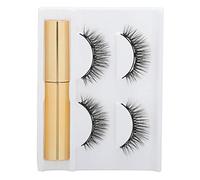 Juego de pestañas magnéticas, 2 Pares de 5 Juego de pestañas postizas magnéticas, extensión de pestañas magnéticas duraderas, delineador de Ojos líquido magnético para salón y hogar(1#)