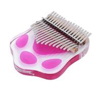 Juego de piano de pulgar de 17 teclas, piano de pulgar, Kalimba, 17 teclas, acrílico, portátil, juego de instrumentos de dedo con martillo de afinación