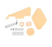 Juego de Pickguard para guitarra, juego de placas RiToEasysports Juego de Pickguard, anillo de tapa, cavidad, tapa Jack, placa trasera para guitarra de jazz con tornillos