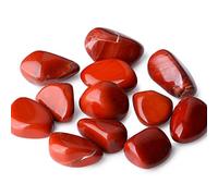 Juego de piedras curativas de jaspe rojo, piedras de cristal pulidas naturales pulidas, piedras irregulares a granel, piedras para peceras, 0.45 libras