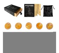 Juego de - Piedras de la grabadas, Juego de símbolos sagrados | Kit de adivinación con y guía, decoración Espiritual | Altar de meditación, Punto Sagrado del hogar, Enfoque de