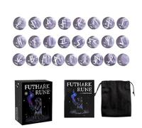 Juego de Piedras Rúnicas, Decoración Espiritual del Hogar, Piedras Rúnicas Con Grabados, destinado a la Adivinación y la Meditación, para Hombres, Mujeres, Niños, Niñas, Jóvenes y Adolescentes