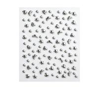 Juego de piercings faciales falsos | Conector de maquillaje gótico disfraz de Halloween | Autoadhesivo para el cuerpo, para cosplay, fiesta, música, festival, concierto, actuación, niñas, mujeres