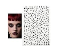 Juego de piercings falsos - Maquillaje gótico disfraz de Halloween - Pegatinas de piedras preciosas para el cuerpo | para fotografía, festival de música, conciertos, adolescentes, niñas, mujeres