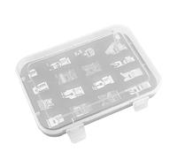 Juego de Pies Prensatelas Profesionales, Accesorios para Máquinas de Coser Multifunción para (Embalaje en Caja de plástico)