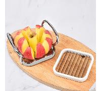 Juego de piezas de acero inoxidable para cortar manzanas, patatas fritas, frutas y rábanos: máquina de corte con rejilla