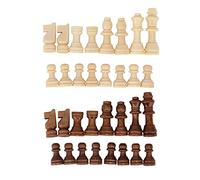 Juego de Piezas de ajedrez de Repuesto, 32 Piezas, Piezas de ajedrez de plástico de imitación de , Ligeras y duraderas, para reuniones Familiares, Juegos de Fiesta, Principiantes