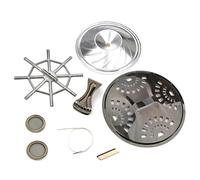 Juego de piezas de guitarra de 6 cuerdas, conos de resonador, pantallas de agujero de sonido, cordal, sillines de puente, accesorios de guitarra, resonador, accesorios de guitarra, suministros