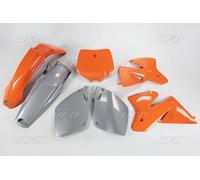 Kit de molduras UFO PLAST de 7 piezas de plástico naranja/gris