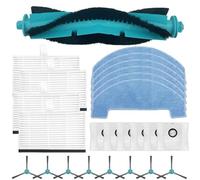 Juego de piezas de repuesto para Cecotec para Conga 2499 Ultra Home Advanced, incluye cepillo de cerdas de nailon, filtro primario, almohadillas para fregona y bolsas de polvo al vacío (B)
