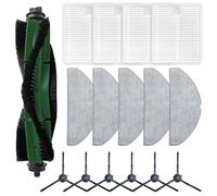 Juego De Piezas De Repuesto Para Conga 8490 Ultimates Ultra Power Home Aspiradora Robot: Incluye 1 Cepillo Principal, 4 PañOs De Fregado, 5 Filtros Y 6 Cepillos Laterales