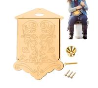 Juego de piezas de repuesto para cordal de mandolina de hierro de 8 cuerdas - Accesorios para instrumentos profesionales para mandolina | Puente con soporte y tornillos | Juego de repuesto duradero pa