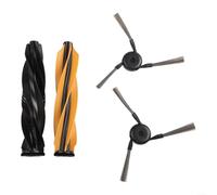 Juego de piezas de repuesto para Dreame D20 Pro, D20 Pro Plus, RLD43SA aspirador con doble rodillo y cepillos laterales, cerdas suaves que protegen los suelos, fácil instalación,