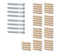 Juego de piezas de repuesto para estantes IKEA EXPEDIT 2x4 (79 x 149 cm) con tornillos y tacos de madera