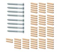 Juego de piezas de repuesto para estantes IKEA EXPEDIT 5 x 5 (185 x 185 cm) con tornillos y tacos de madera