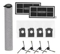 Juego de piezas de repuesto para Mova S70 Roller S70 Ultra Pro con cepillo principal ABS cepillos laterales Filtros HEPA rodillos de microfibra y bolsas de polvo de 3 l para un cuidado profundo (A)