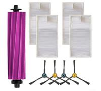 Juego de piezas de repuesto para robot aspirador Eureka E20 Plus con cepillo lateral principal y filtro para mejorar la limpieza en esquinas y bordes (A)