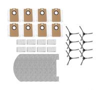 Juego de piezas de repuesto para robot aspirador MONSGA MS1 MAX, incluye cepillos laterales, filtros, toallitas y bolsas de nailon y microfibra, accesorios para robots para mascotas y vida cotidiana